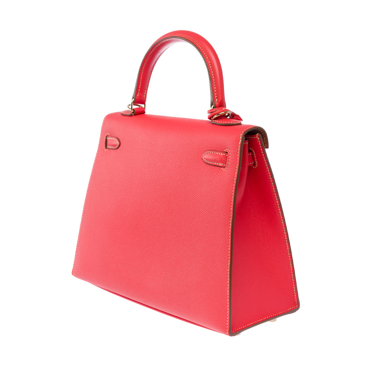 Sac HERMES Kelly 25 en Cuir Rose - 103988