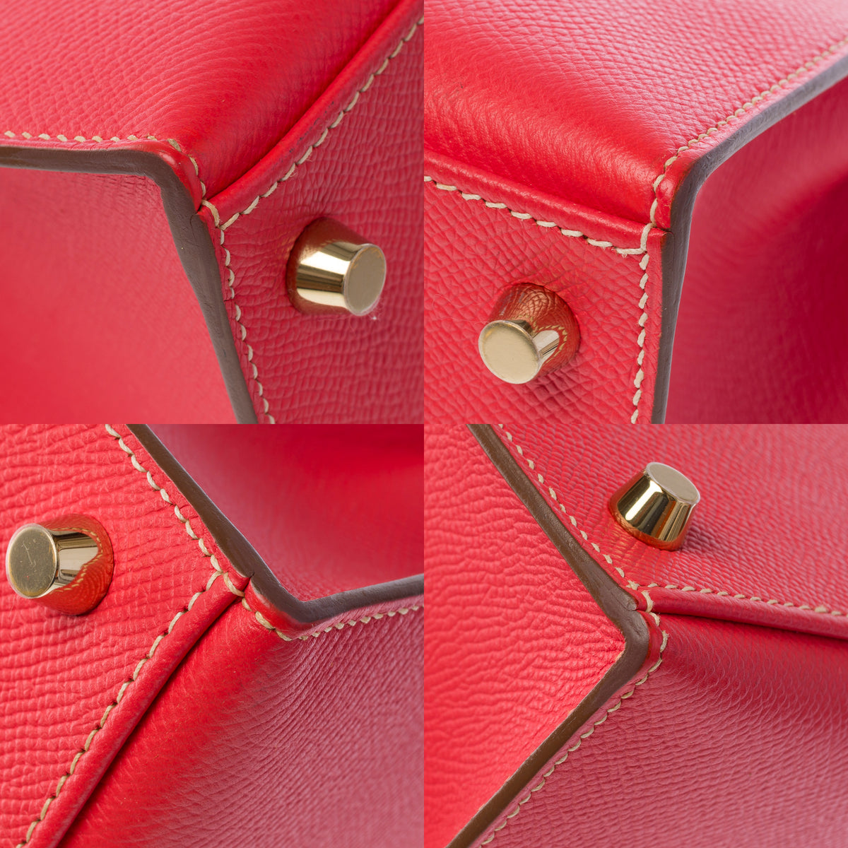 Sac HERMES Kelly 25 en Cuir Rose - 103988