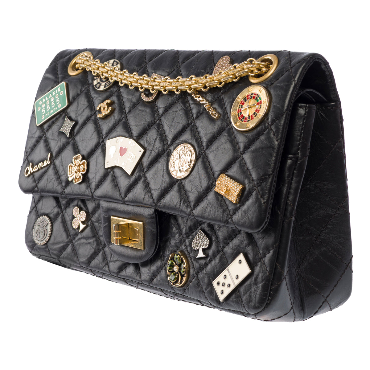 Sac CHANEL 2.55 en Cuir Noir - 103986