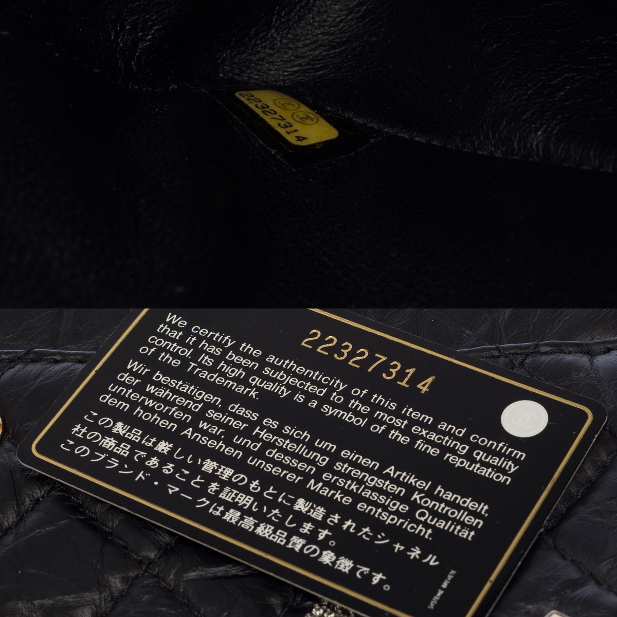Sac CHANEL 2.55 en Cuir Noir - 103986