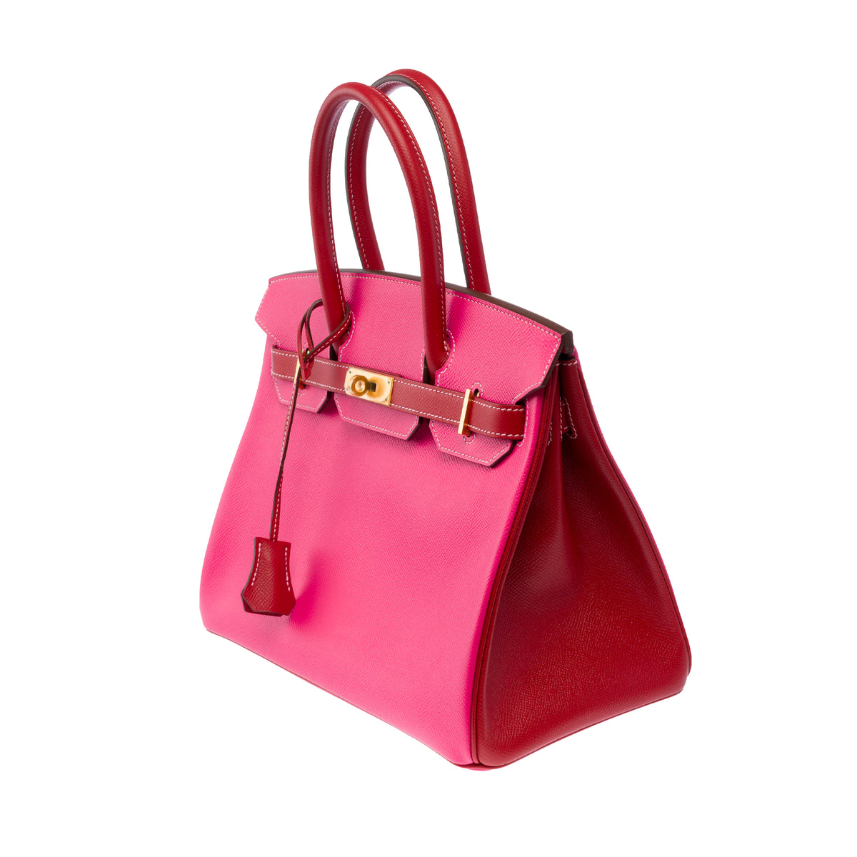 Sac HERMES Birkin 30 en Cuir Rose - 103991