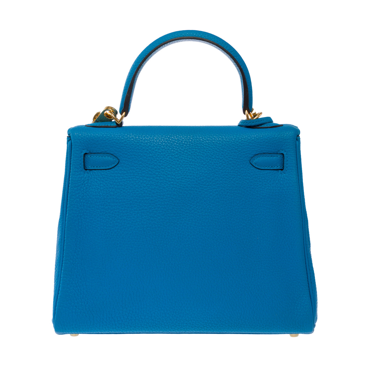 Sac HERMES Kelly 25 en Cuir Bleu - 103992