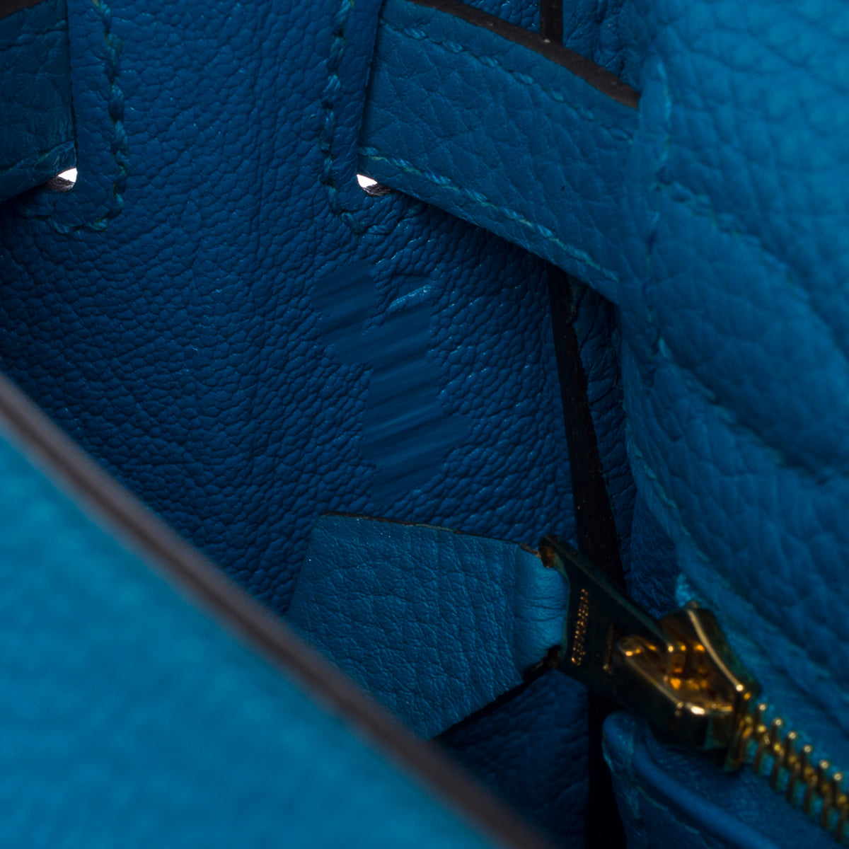 Sac HERMES Kelly 25 en Cuir Bleu - 103992