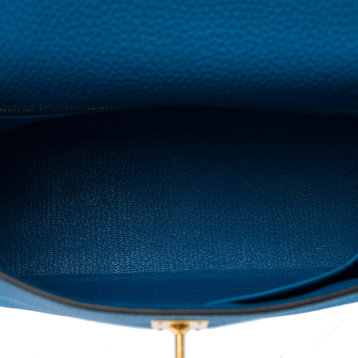 Sac HERMES Kelly 25 en Cuir Bleu - 103992