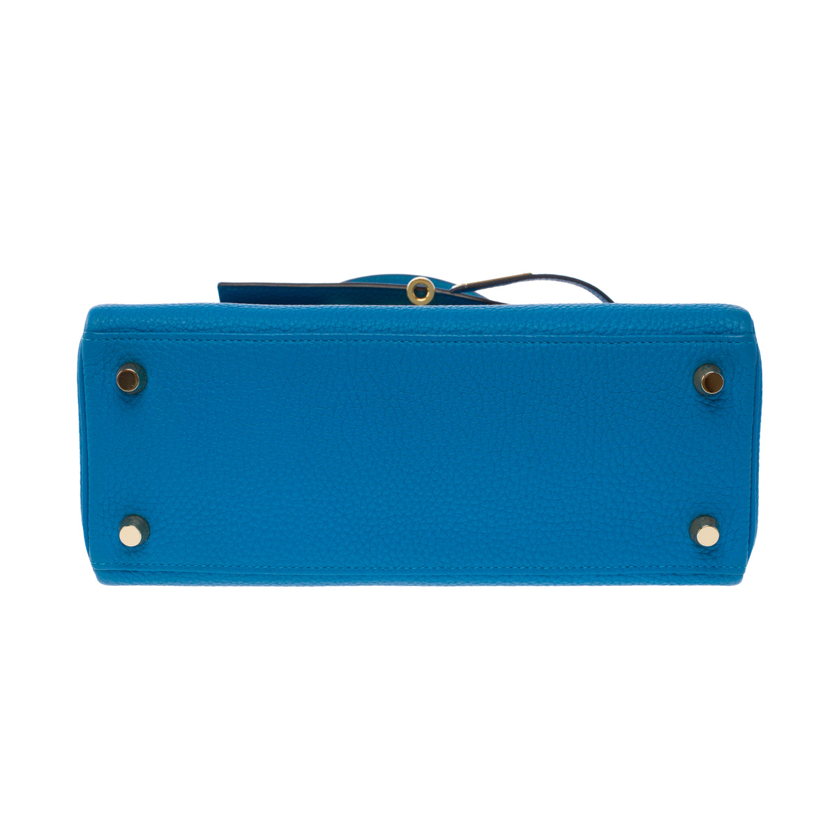 Sac HERMES Kelly 25 en Cuir Bleu - 103992