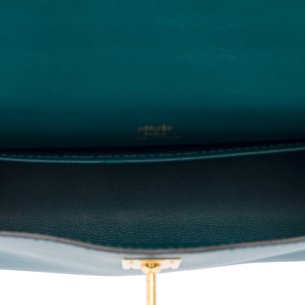 Sac HERMES Kelly Mini en Cuir Vert - 104000