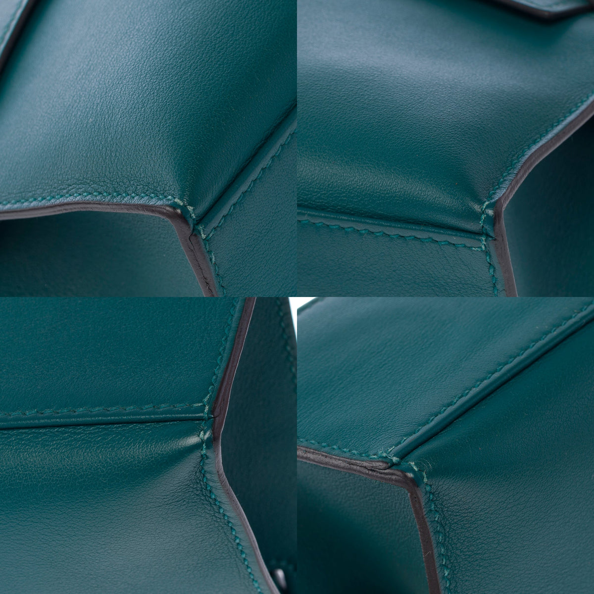 Sac HERMES Kelly Mini en Cuir Vert - 104000