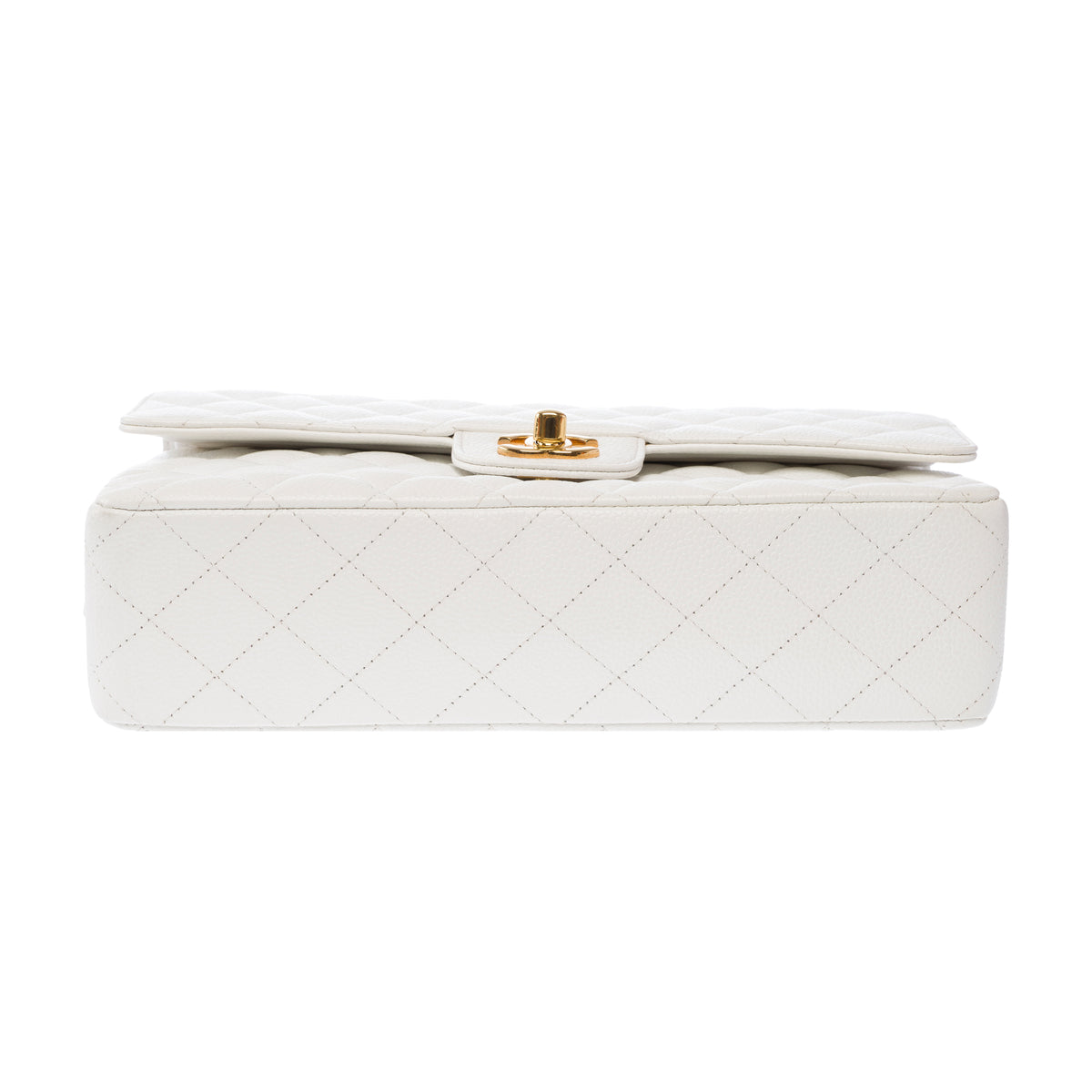 Sac CHANEL Timeless/Classique en Cuir Blanc - 103979