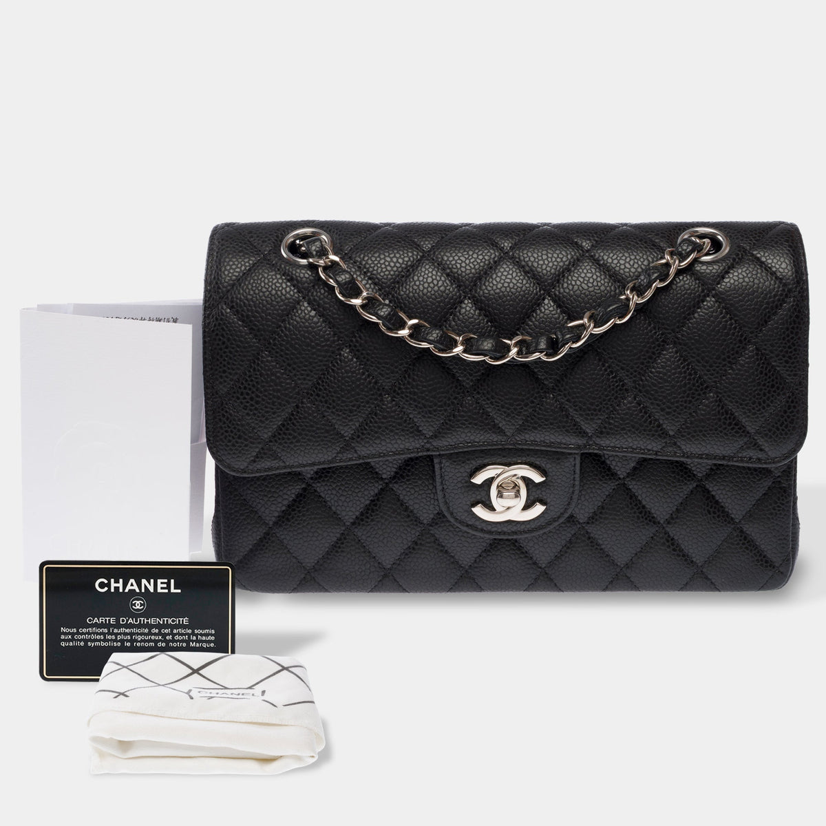 Sac CHANEL Timeless/Classique en Cuir Noir - 103983