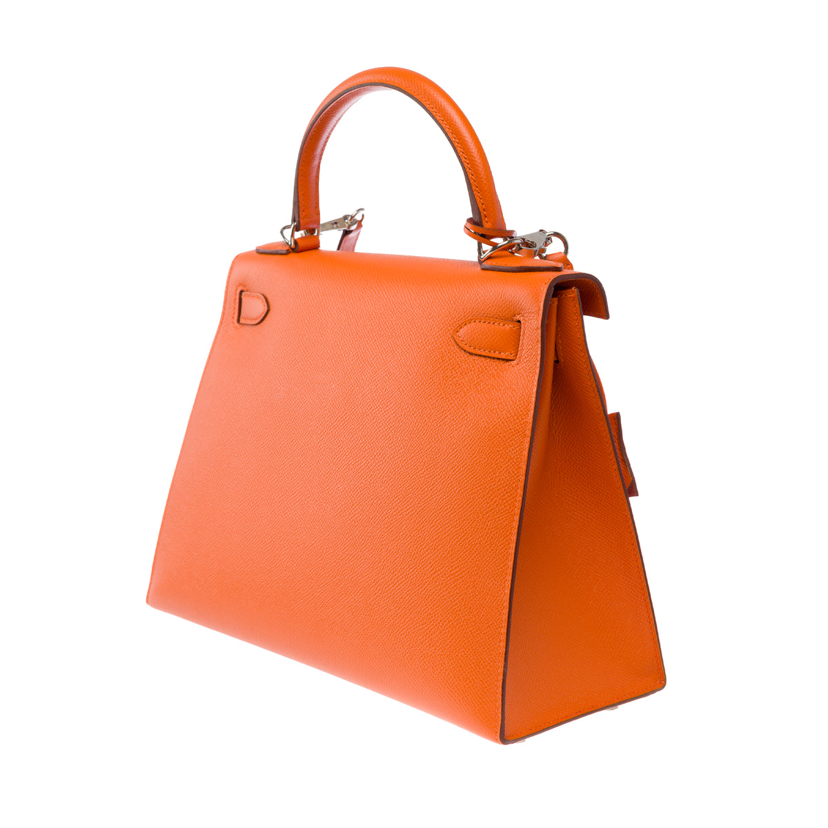 Sac HERMES Kelly 28 en Cuir Orange - 103994