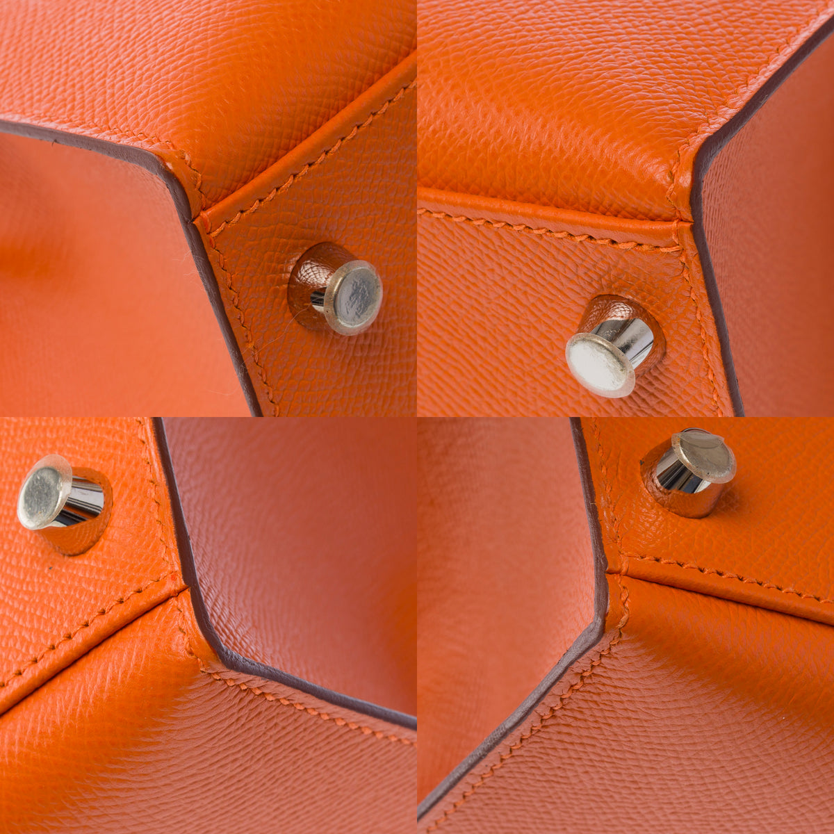 Sac HERMES Kelly 28 en Cuir Orange - 103994