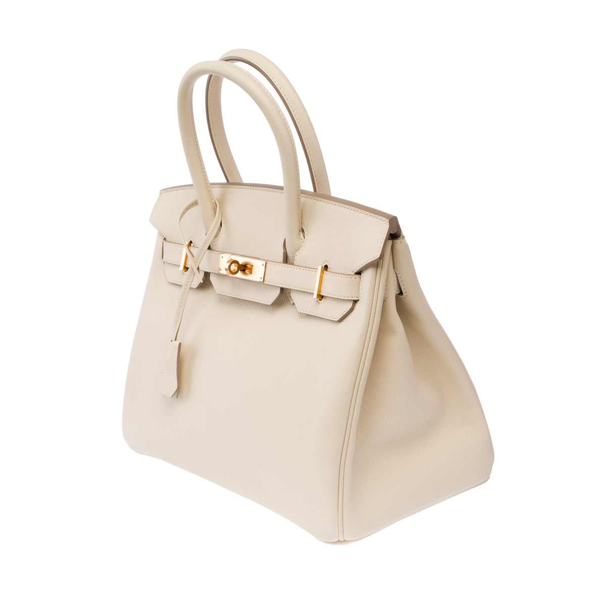 Sac HERMES Birkin 30 en Cuir Blanc - 103995