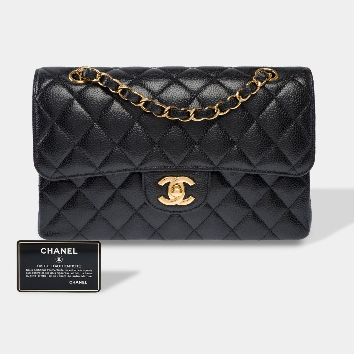 Sac CHANEL Timeless/Classique en Cuir Noir - 103997