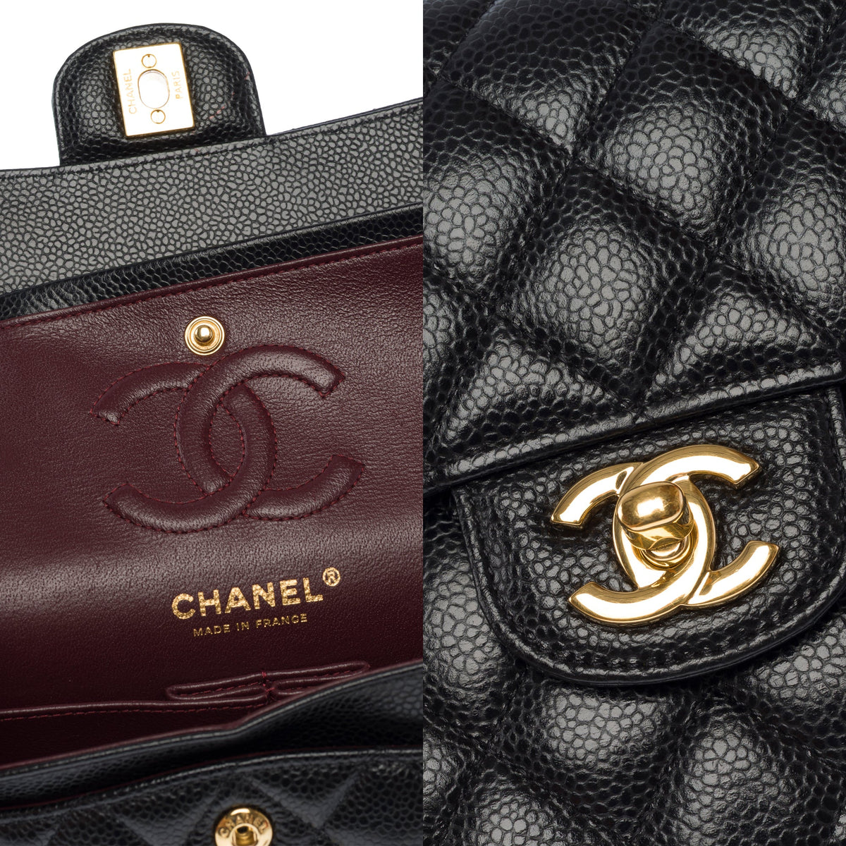 Sac CHANEL Timeless/Classique en Cuir Noir - 103997