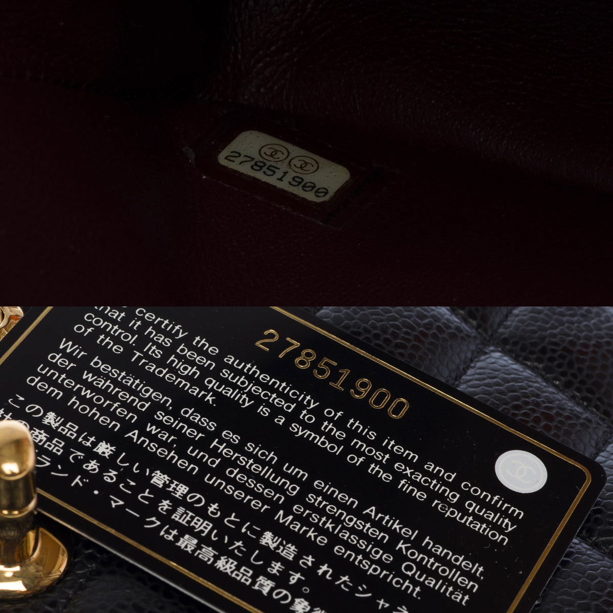 Sac CHANEL Timeless/Classique en Cuir Noir - 103997