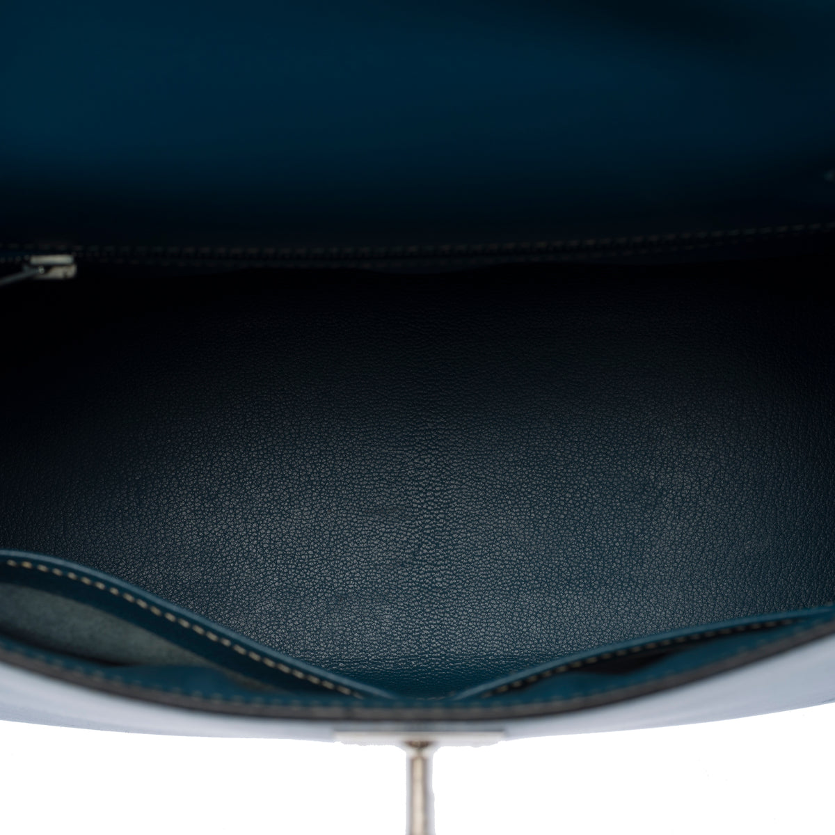 Sac HERMES Kelly 28 en Cuir Bleu - 103999