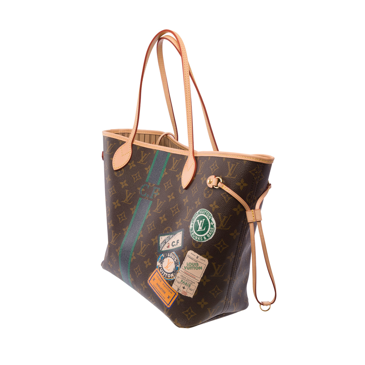 Sac LOUIS VUITTON Neverfull en Toile Marron - 104001
