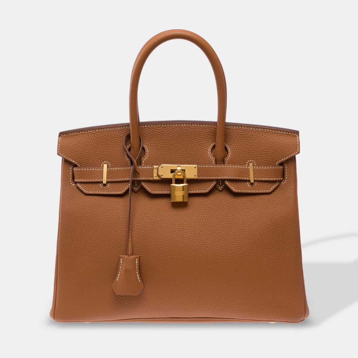 Sac HERMES Birkin 30 en Cuir Doré - 104003