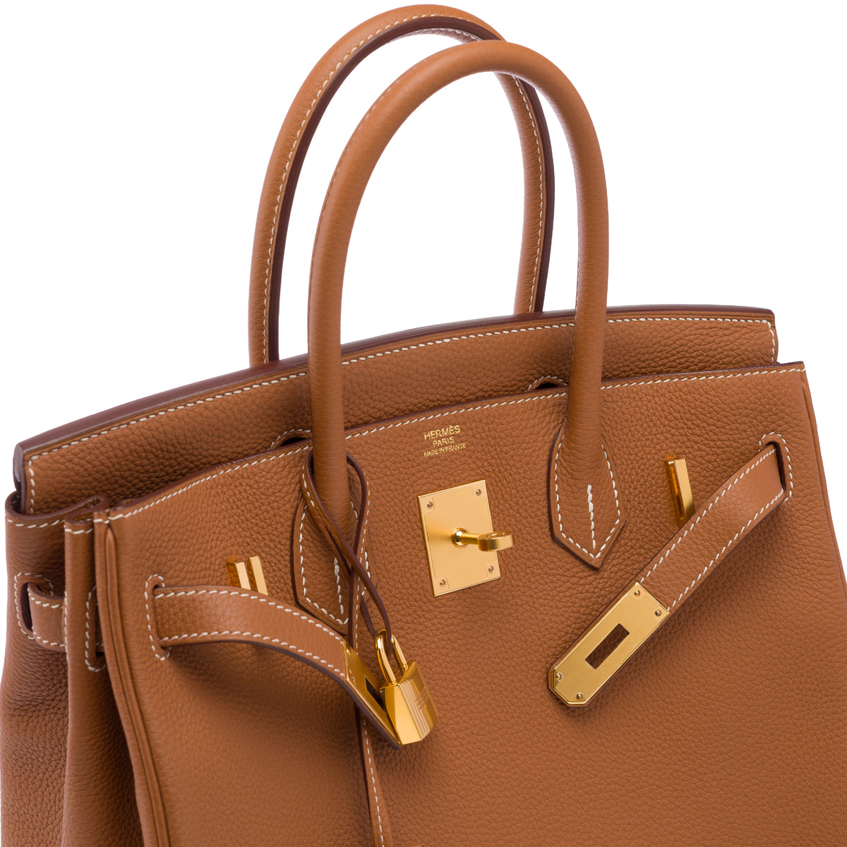 Sac HERMES Birkin 30 en Cuir Doré - 104003