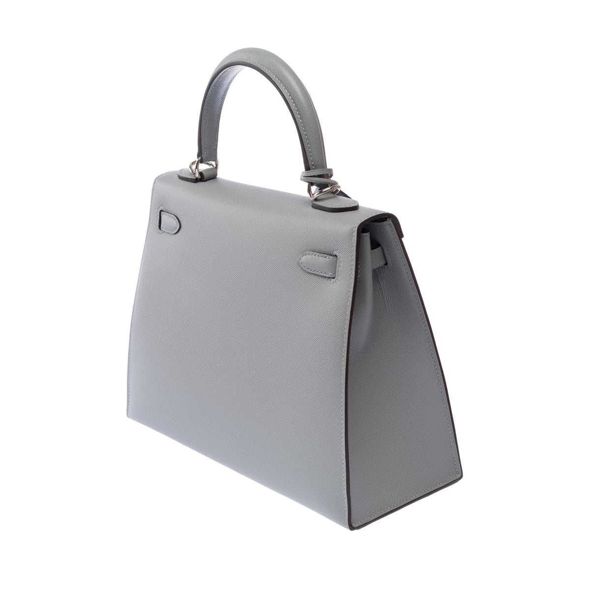 Sac HERMES Kelly 25 en Cuir Gris - 104004