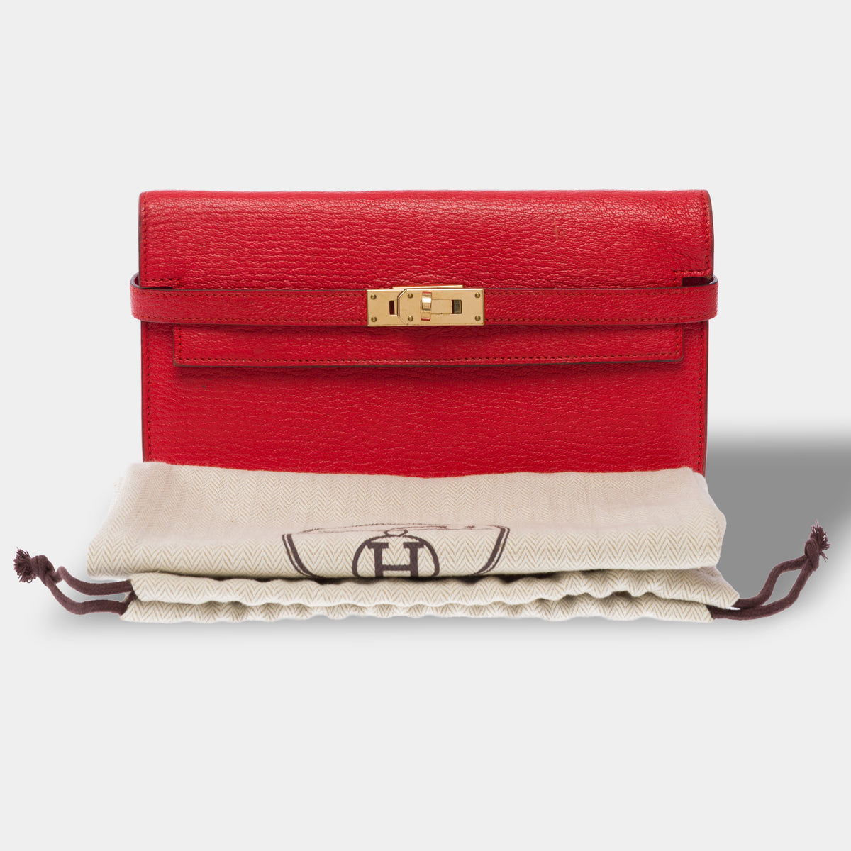 Sac HERMES Kelly to go en Cuir Rouge - 104008