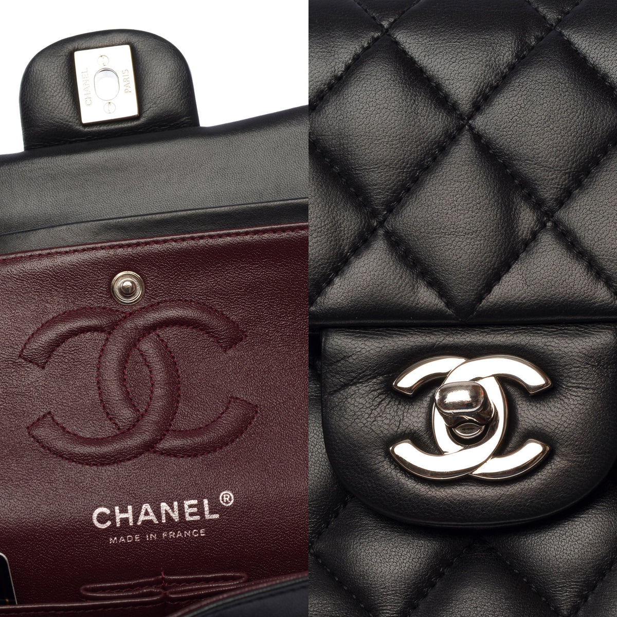 Sac CHANEL Timeless/Classique en Cuir Noir - 104013