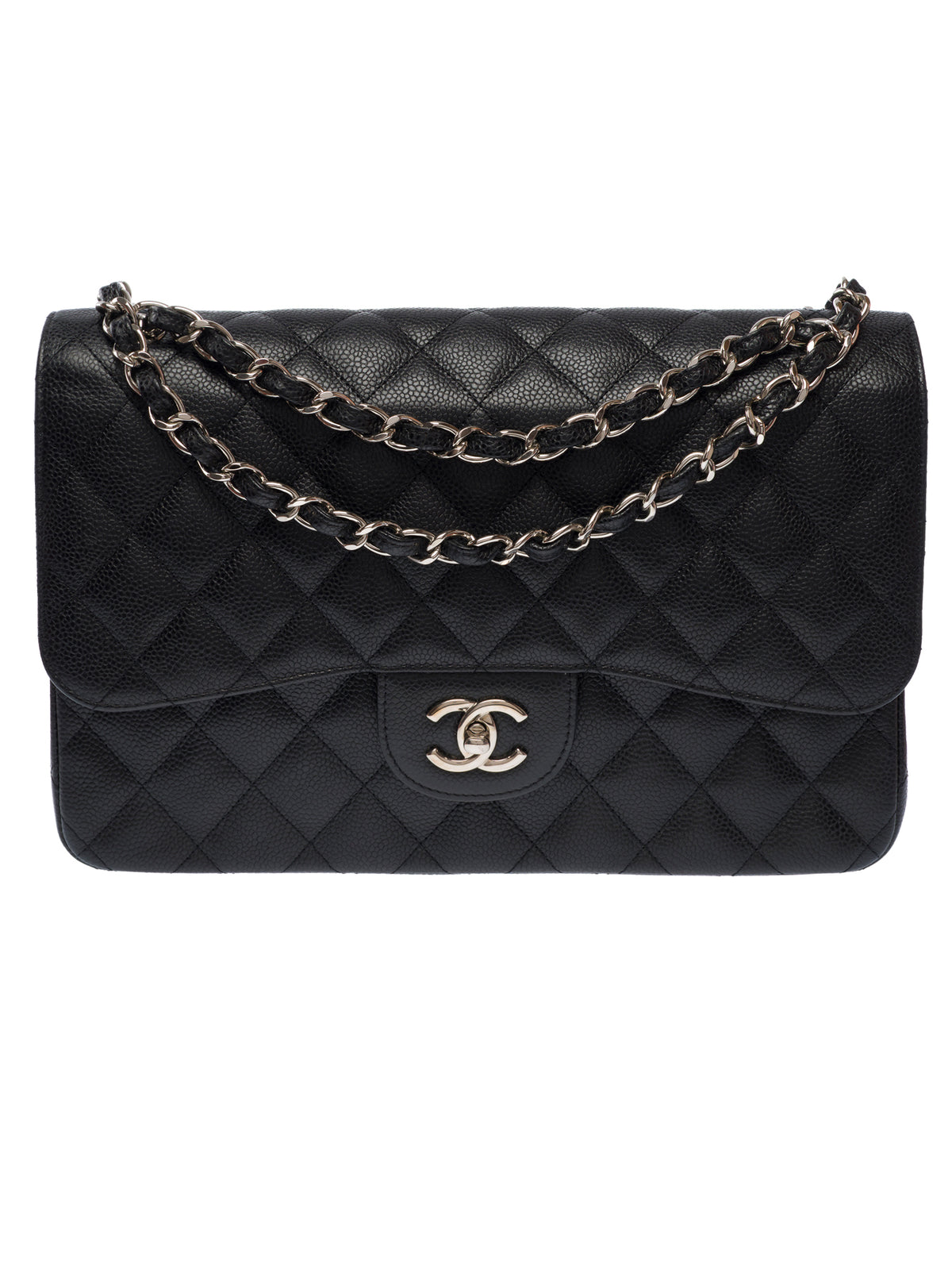 Sac CHANEL Timeless/Classique en Cuir Noir - 104005