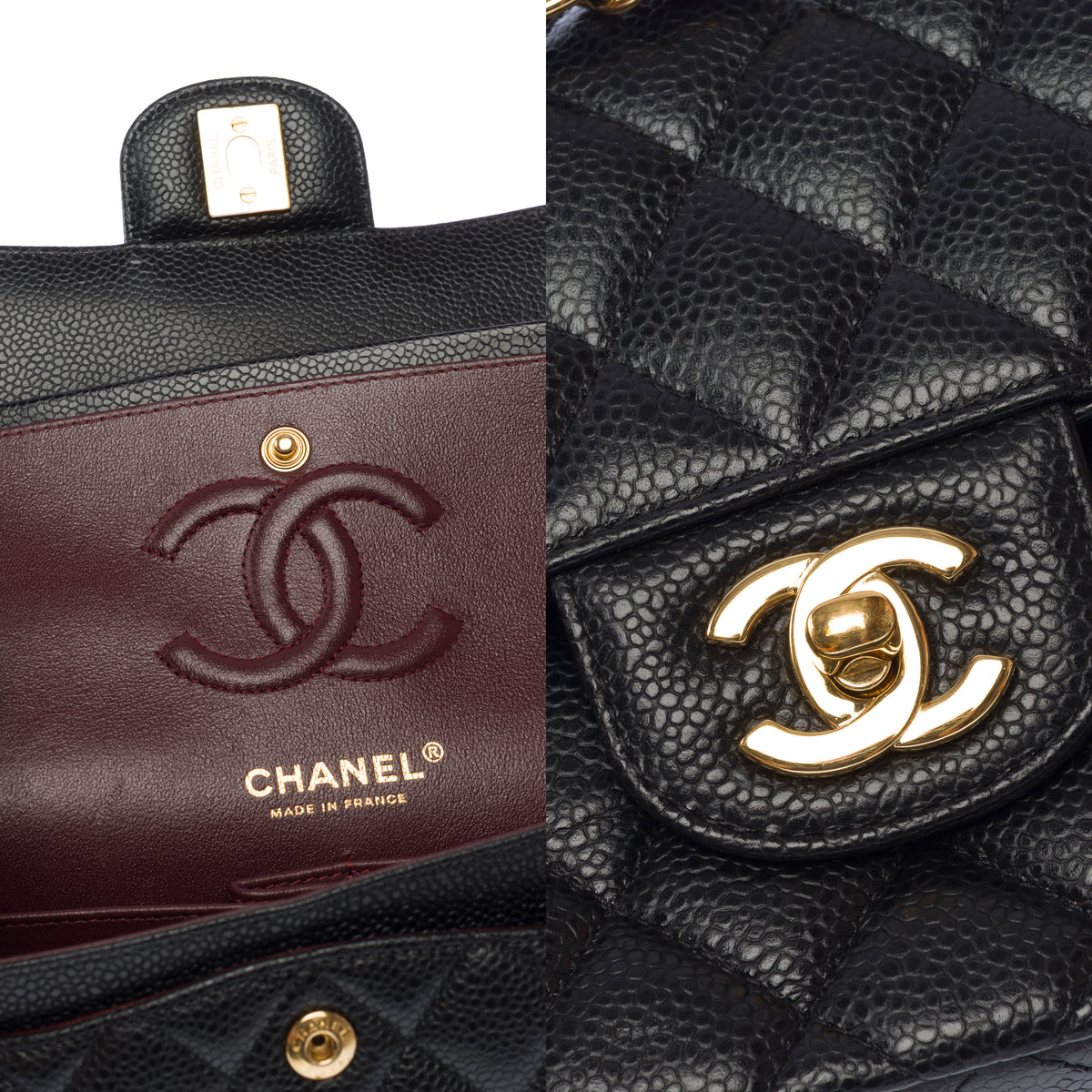 Sac CHANEL Timeless/Classique en Cuir Noir - 104006