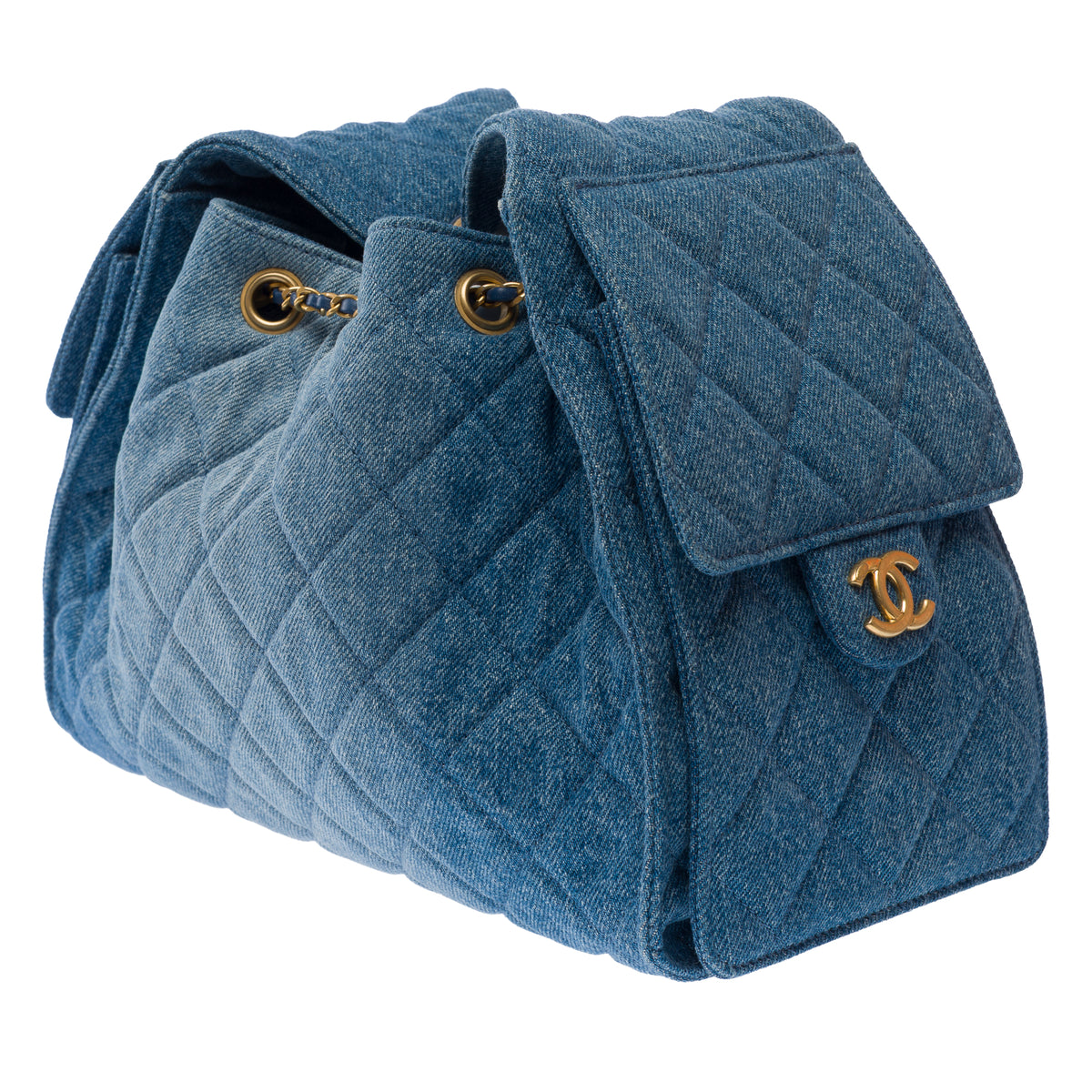 Sac CHANEL en Denim Bleu - 104009