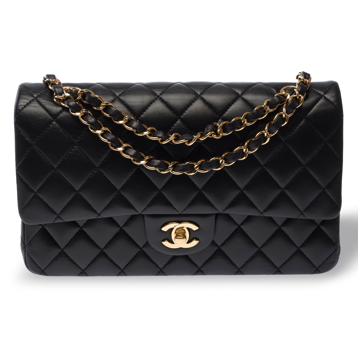 Sac CHANEL Timeless/Classique en Cuir Noir - 104011
