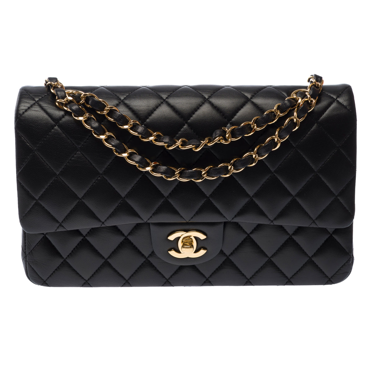 Sac CHANEL Timeless/Classique en Cuir Noir - 104011