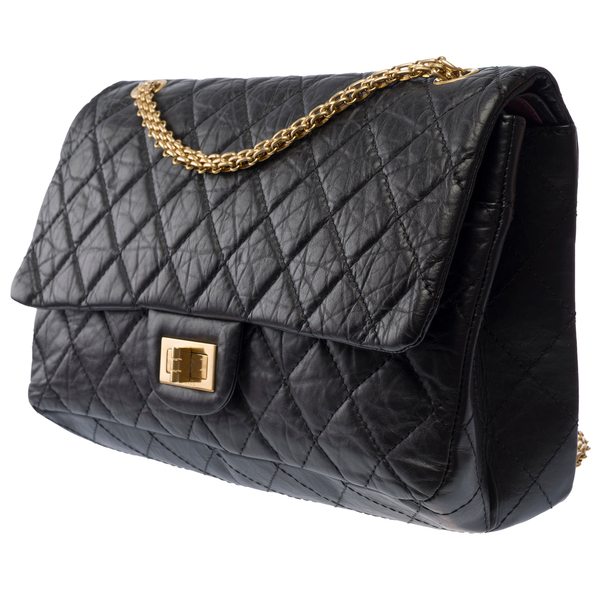 Sac CHANEL 2.55 en Cuir Noir - 104014