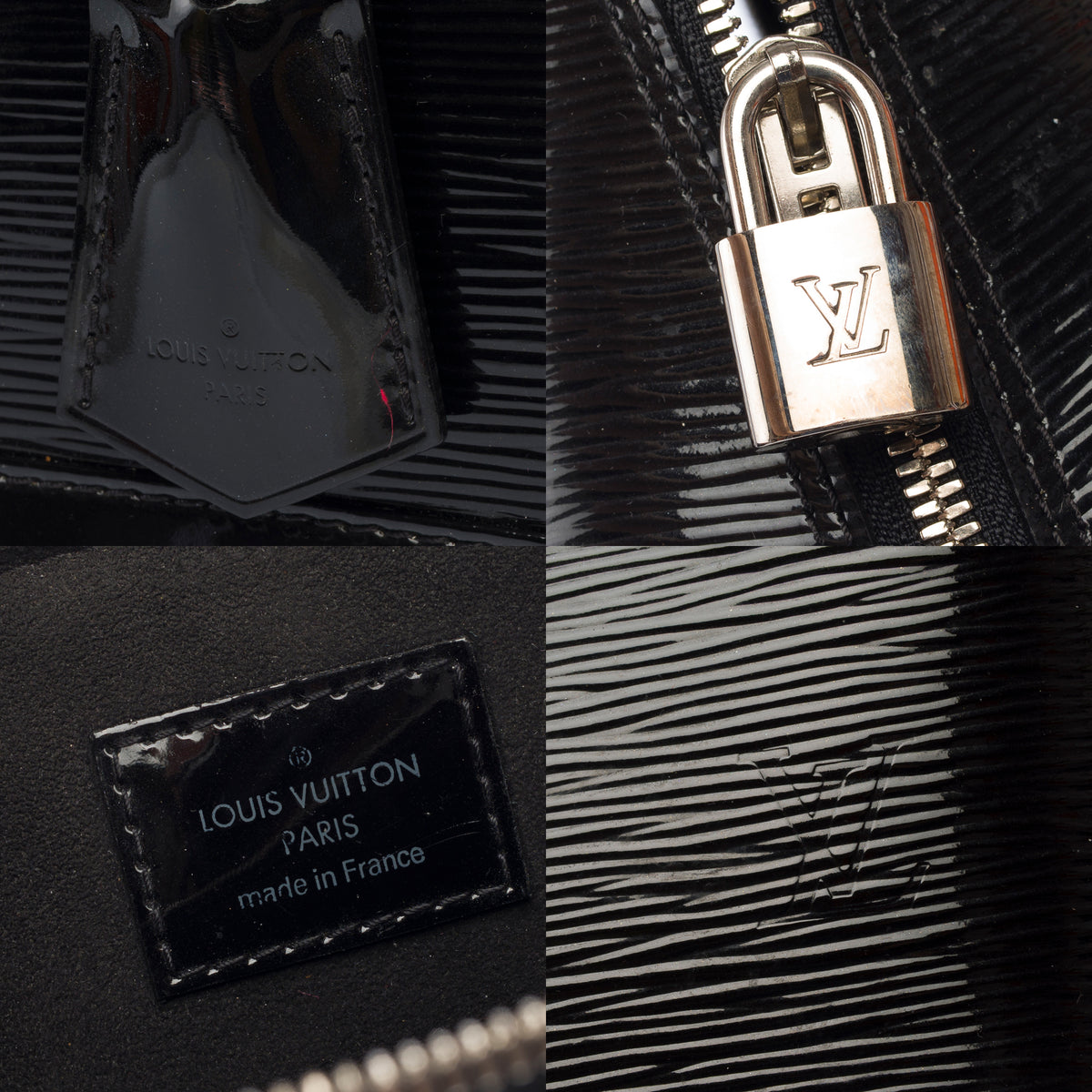Sac LOUIS VUITTON Alma en Cuir verni Noir - 104018