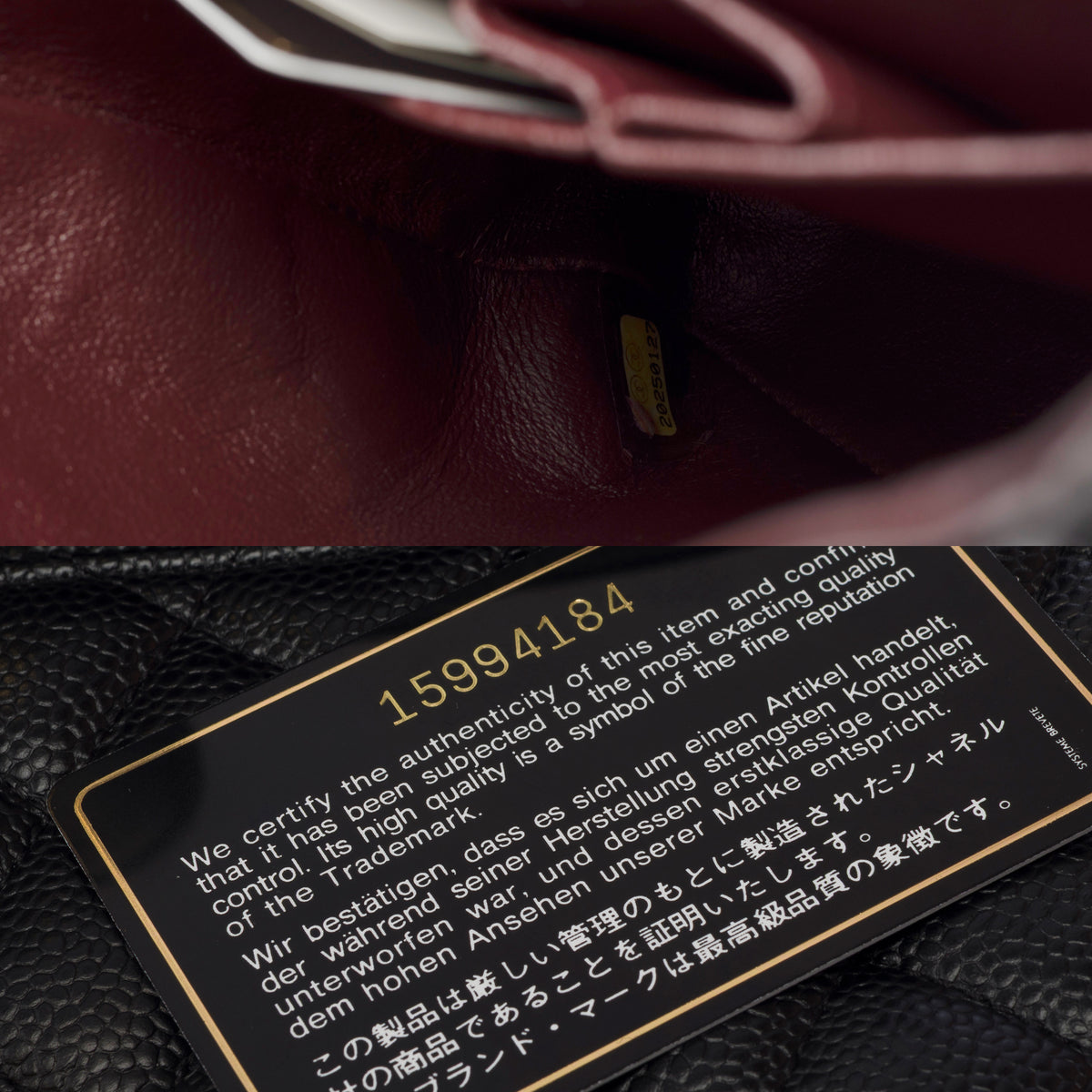 Sac CHANEL Timeless/Classique en Cuir Noir - 104012