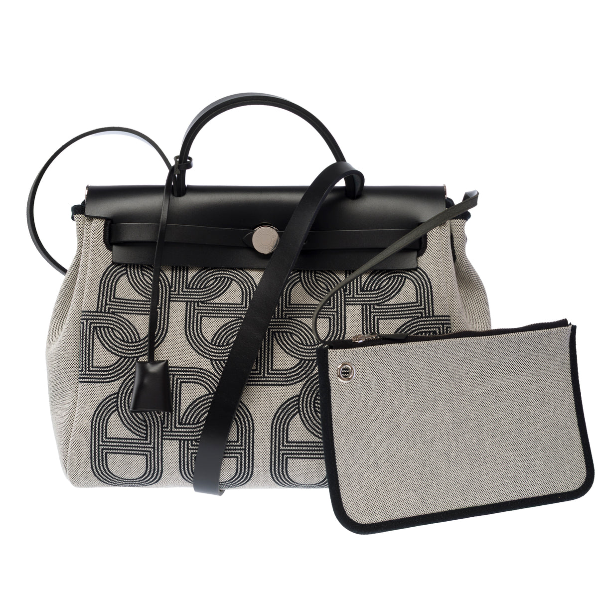 Sac HERMES Herbag en Toile Gris - 104027