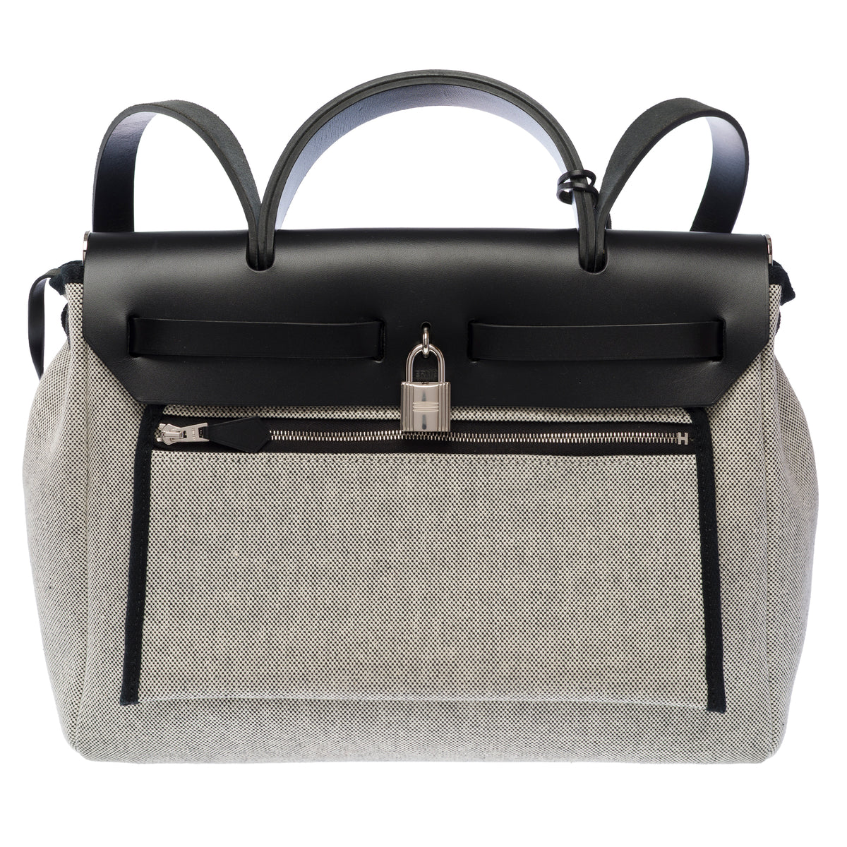 Sac HERMES Herbag en Toile Gris - 104027