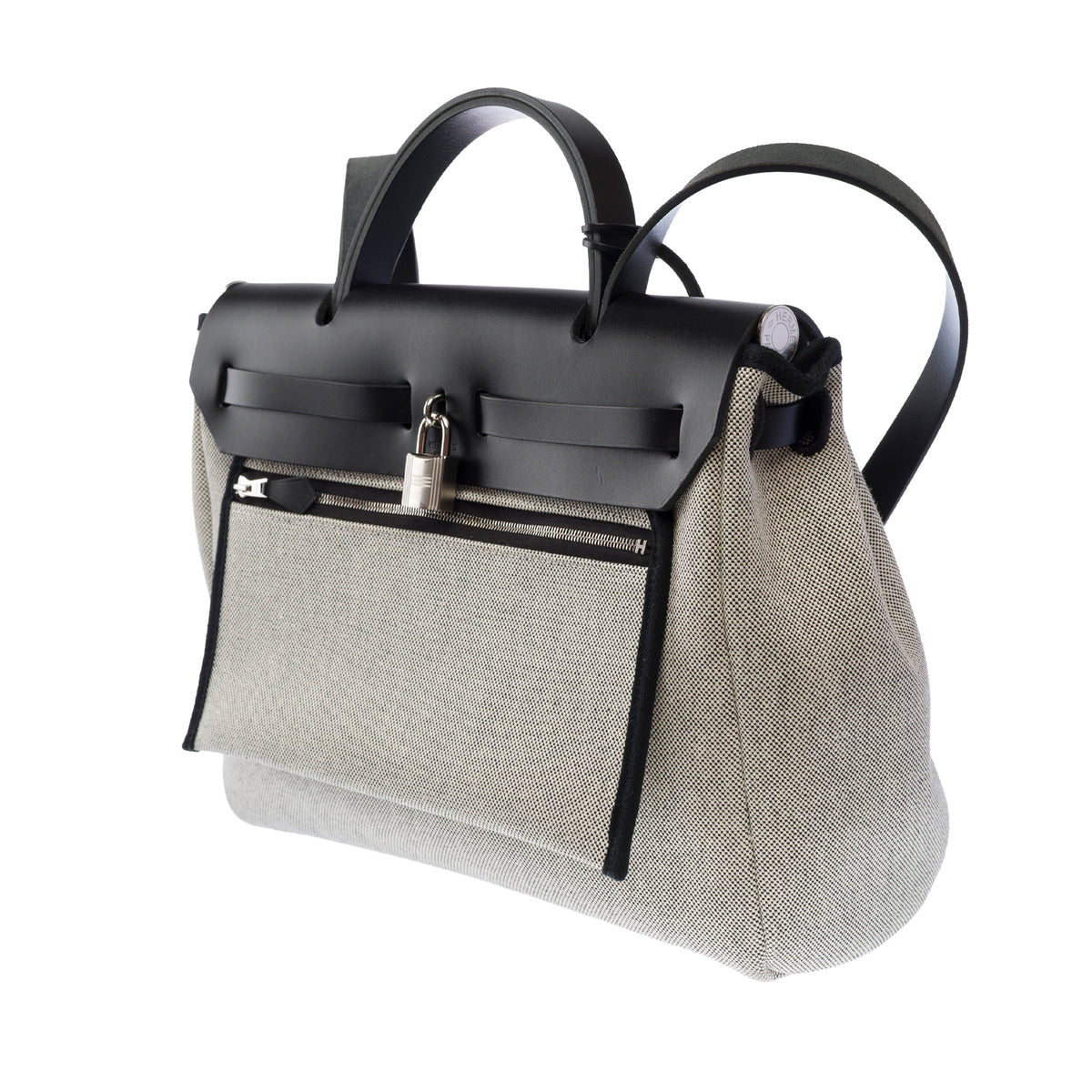 Sac HERMES Herbag en Toile Gris - 104027
