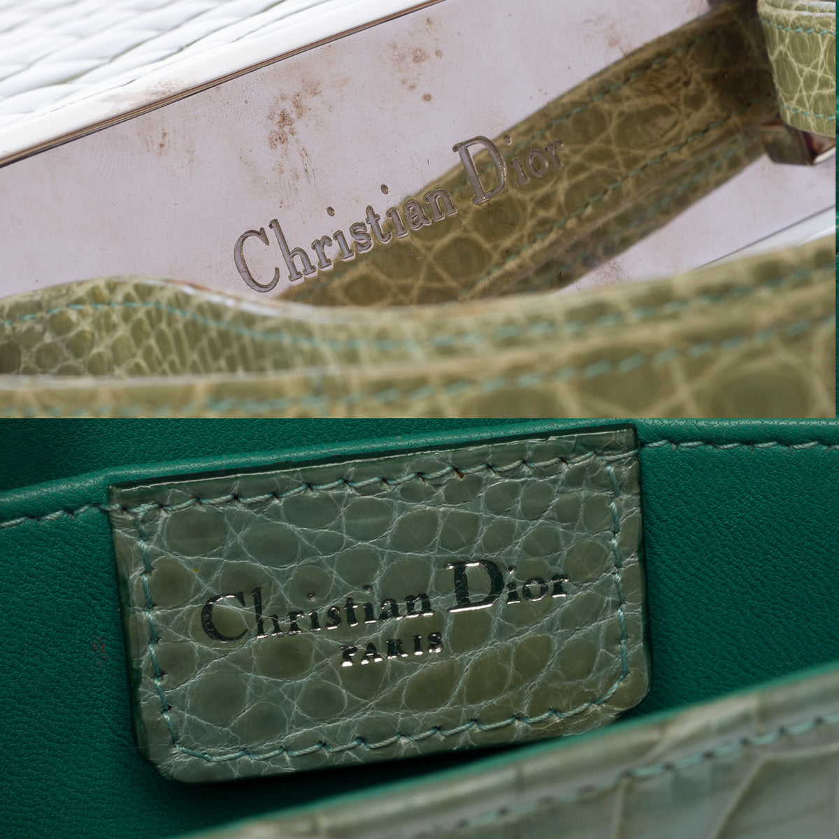 Sac DIOR en Cuirs exotiques Vert - 104029