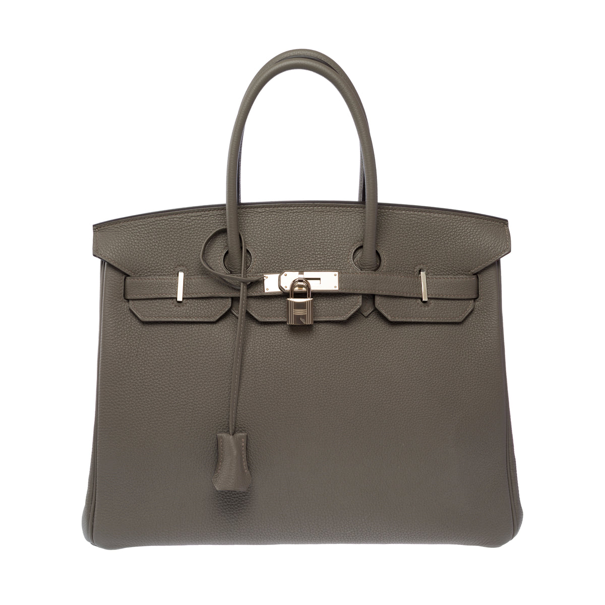 Sac HERMES Birkin 35 en Cuir Gris - 104033