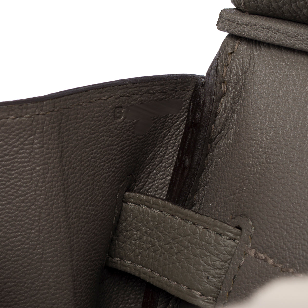 Sac HERMES Birkin 35 en Cuir Gris - 104033