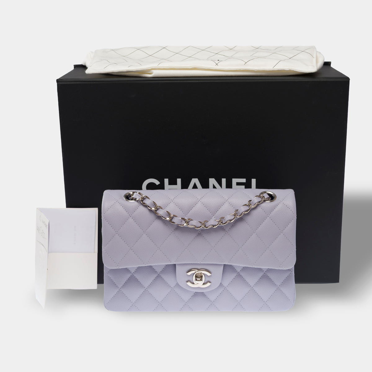 Sac CHANEL Timeless/Classique en Cuir Bleu - 104035