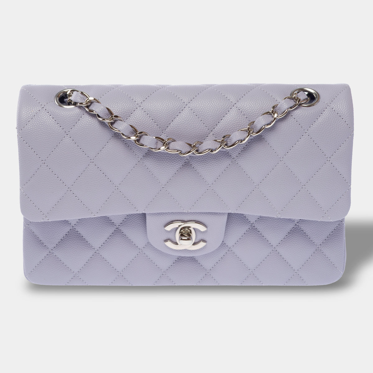 Sac CHANEL Timeless/Classique en Cuir Bleu - 104035