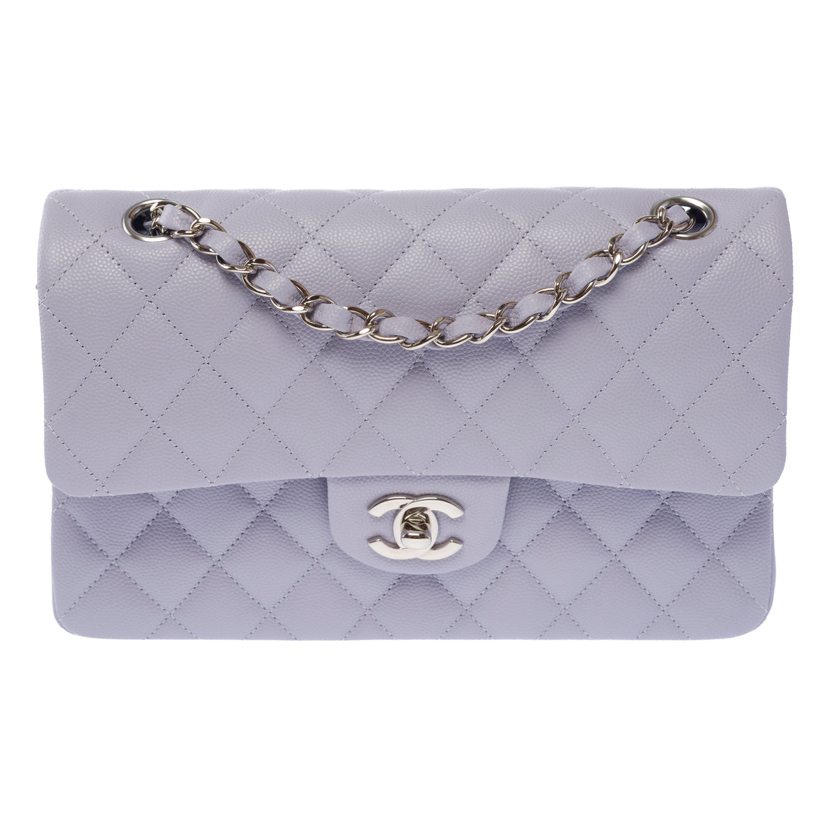 Sac CHANEL Timeless/Classique en Cuir Bleu - 104035