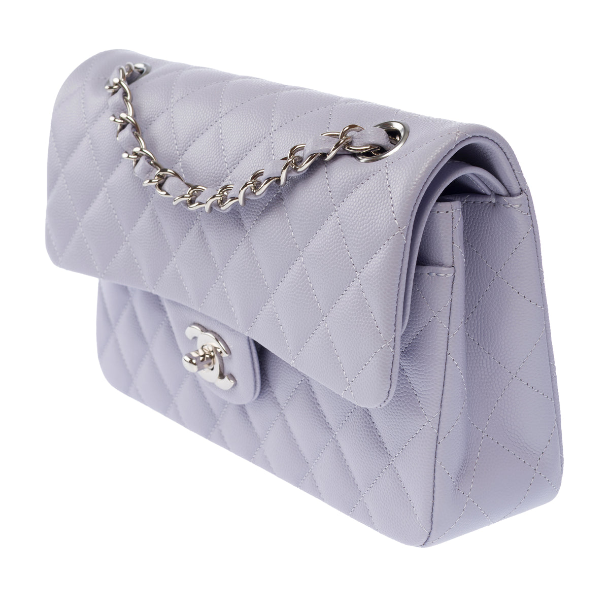Sac CHANEL Timeless/Classique en Cuir Bleu - 104035