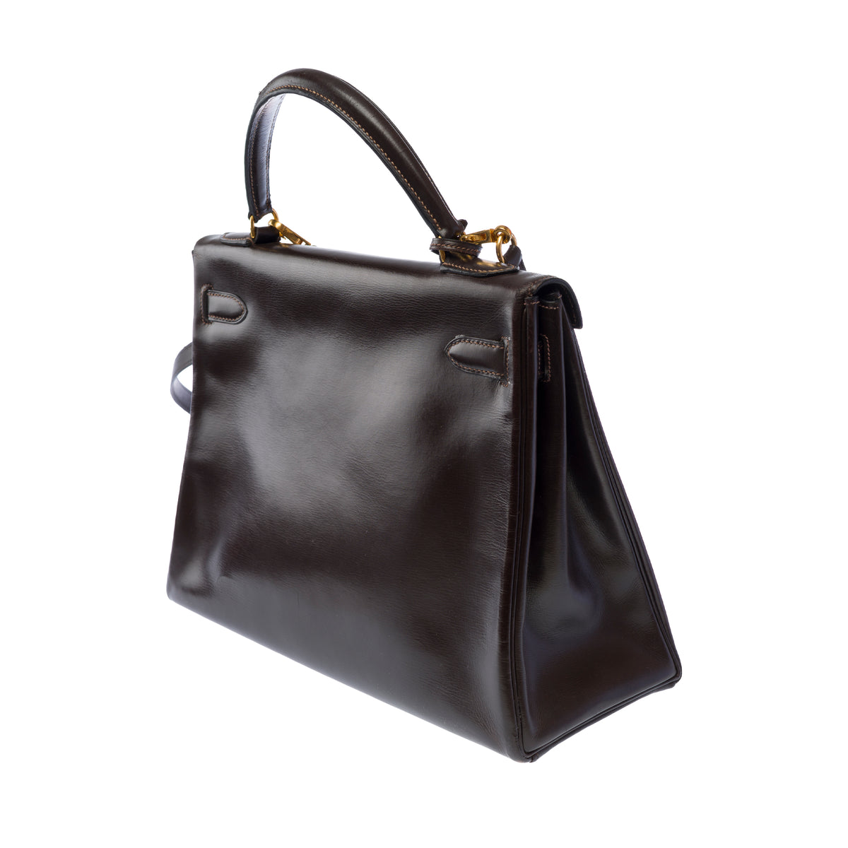 Sac HERMES Kelly 32 en Cuir Marron - 104021