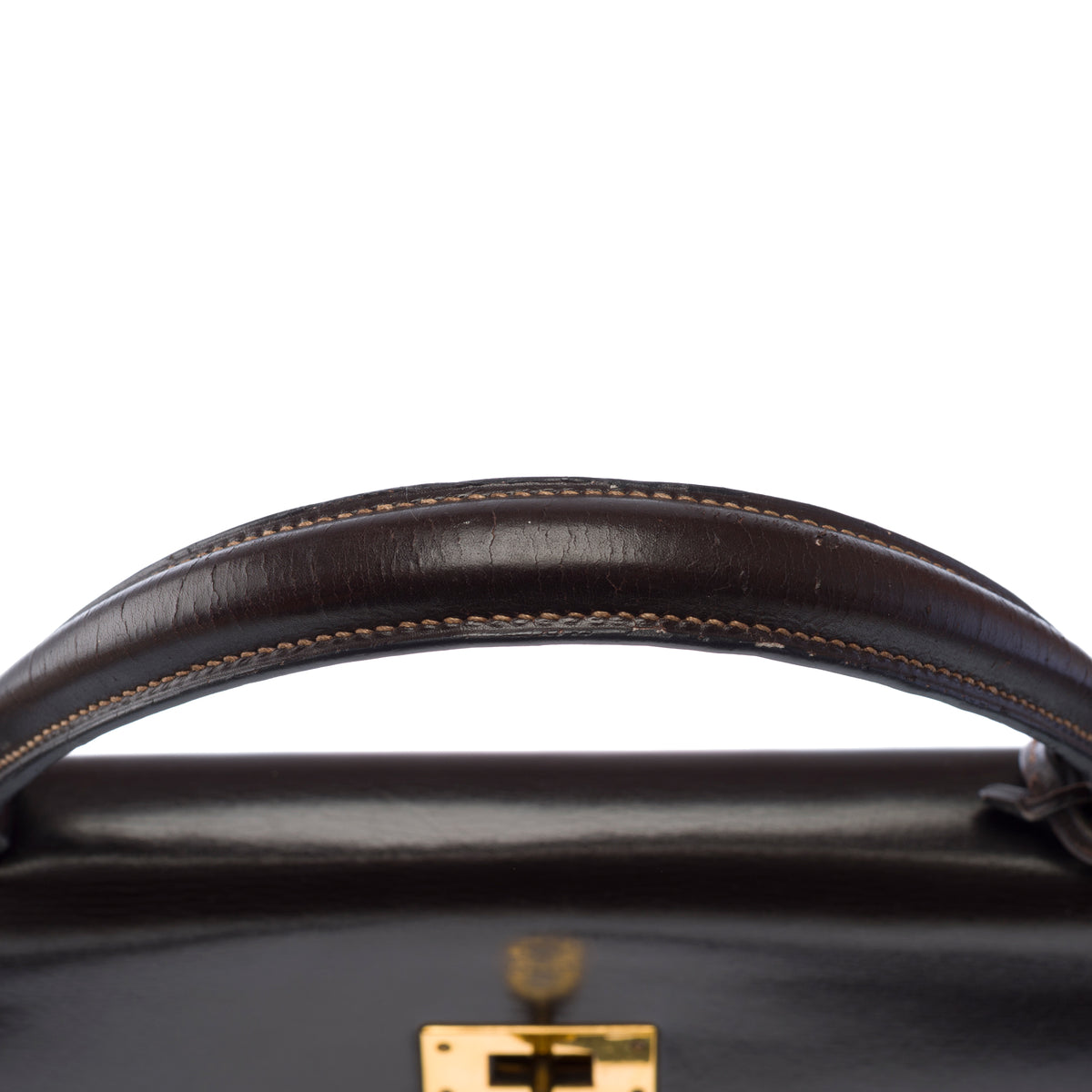 Sac HERMES Kelly 32 en Cuir Marron - 104021