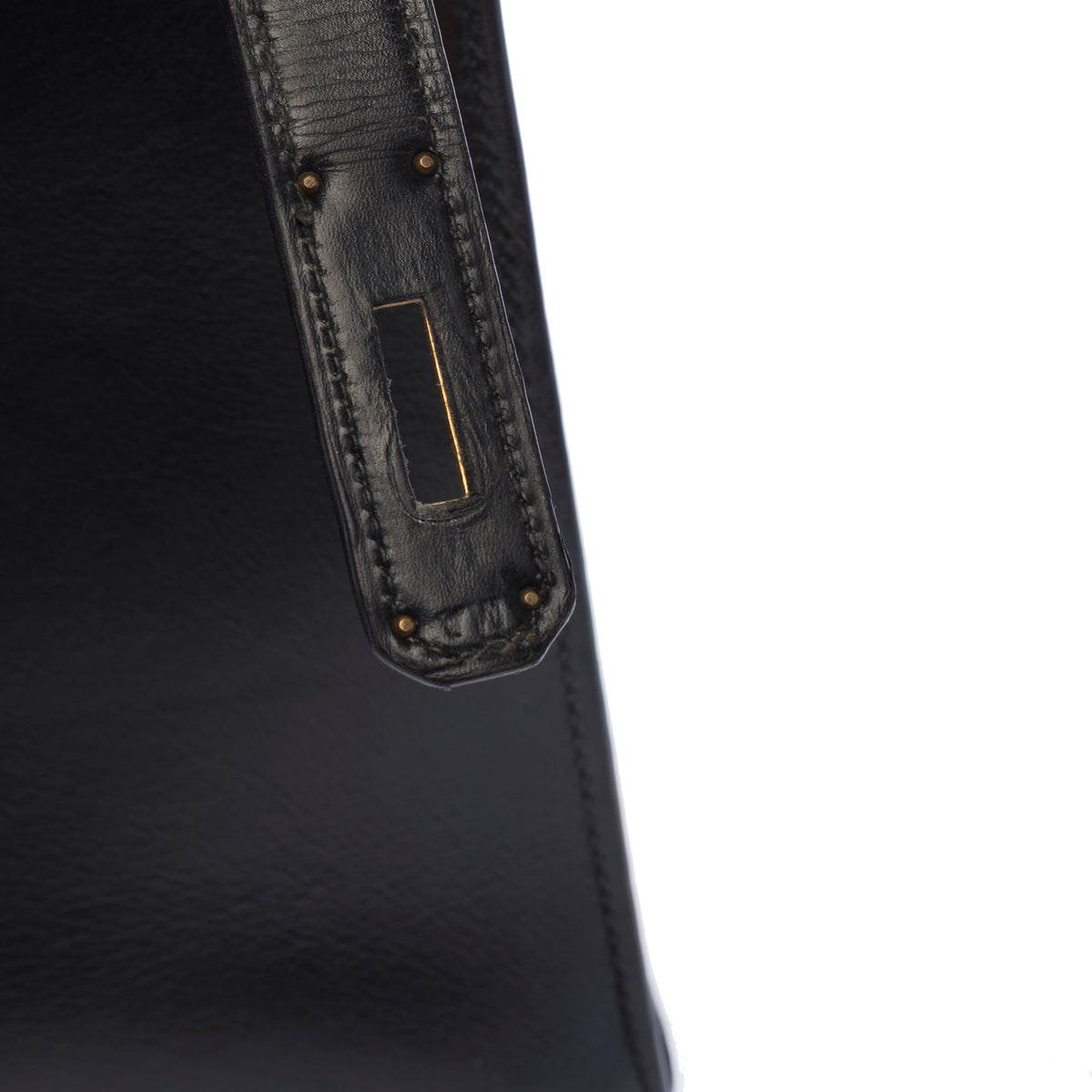 Sac HERMES Kelly 32 en Cuir Bleu Marine - 104022