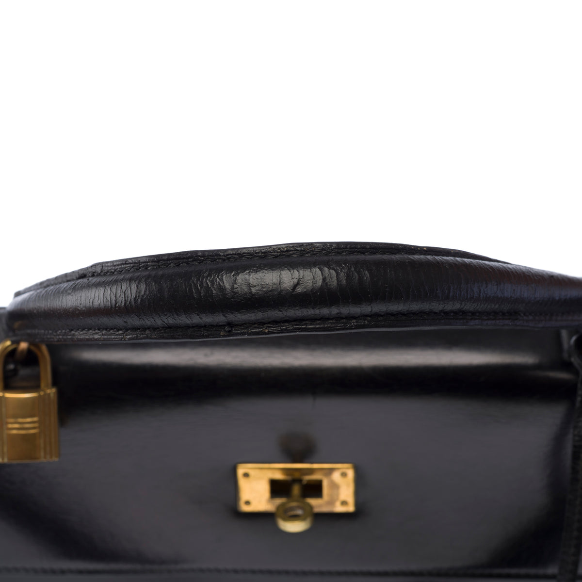 Sac HERMES Kelly 32 en Cuir Bleu Marine - 104022