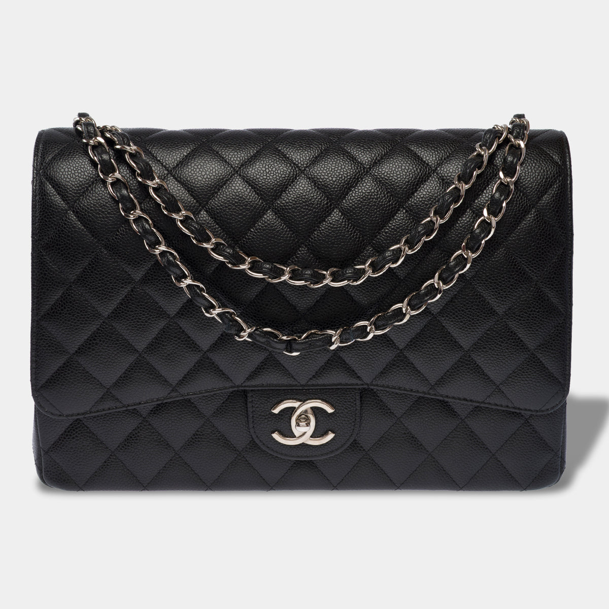 Sac CHANEL Timeless/Classique en Cuir Noir - 104036