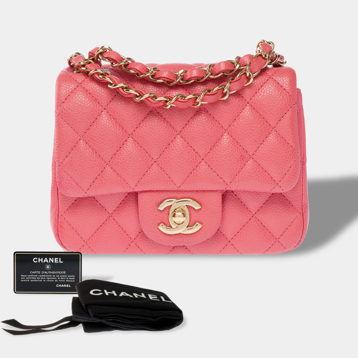 Sac CHANEL Timeless/Classique en Cuir Rose - 104023